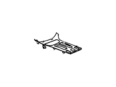 GM 10382661 Plate Assembly, Front Floor Console Trans Shift Opening T*Neutral