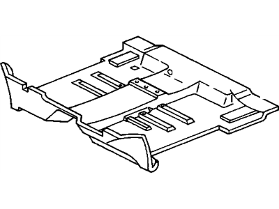 15752884 GM Carpet Assembly, Floor Panel *Gray Illustration 1 of 1