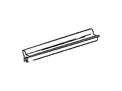 GM 22606359 Sealing Strip Assembly, Front Side Door Window Outer *Black/Bright
