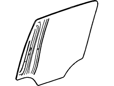 GM 22714360 Window, Rear Side Door