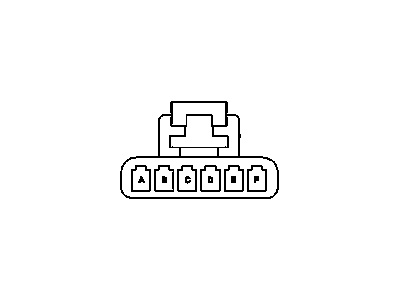 Saturn SL Door Lock Switch Connector - 21025213