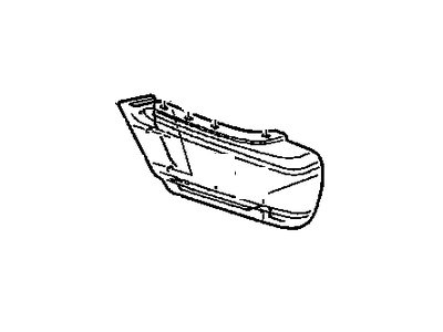 GM 12472163 Extension Asm,Rear Bumper Imp Bar)(Dealer Is To Paint To Ma