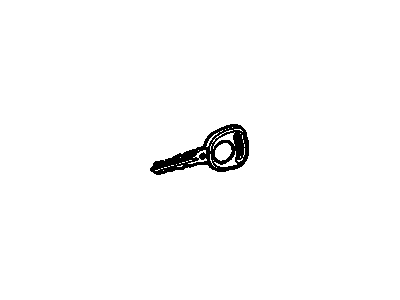 GM 19178527 Key Asm,Dr Lock & Ignition Lock (Uncoded/Cut)