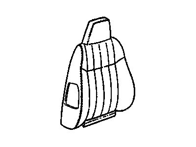 GM 12459686 COVER, Front Seat Back and Back of Back