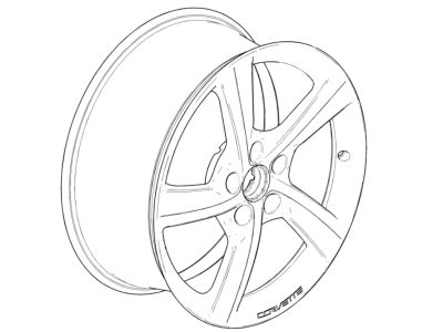 GM 84073057 Wheel Rim 20X12.0J Aluminum 59Mm Outside 120.65X5Xm12