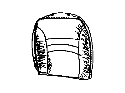 88899931 GM Driver Seat Back Cushion Cover Assembly *Gray Illustration 1 of 1