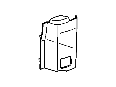 15131227 GM Panel Assembly, Body Rear Corner Trim *Neutral Medium Illustration 1 of 1