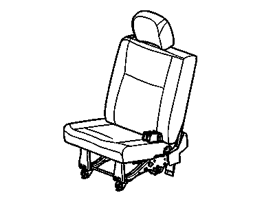 GM 19179067 Seat Asm - Rear #2 RH *Medium Cashmere *Cashmere