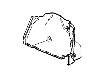 GM 95217017 Trim,Rear Compartment Side