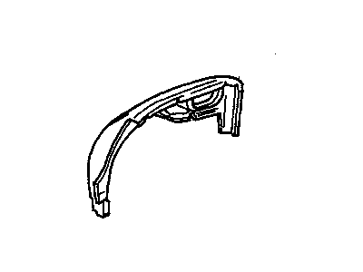 GM 20675253 Rear Wheelhouse Panel 20675253 GM Rear Wheelhouse Panel Illustration 1 of 1