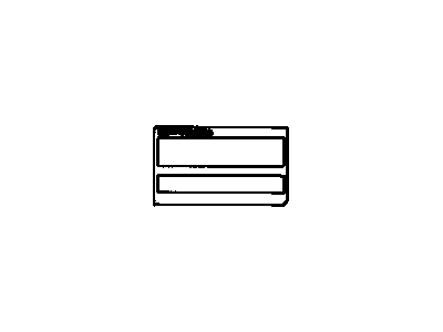 GM 30013832 Label,Tire & Wheel Information