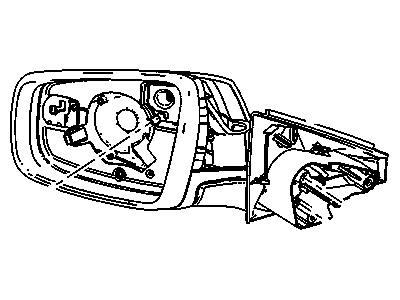 GM 22857440 Mirror Assembly, Outside Rear View *Service Primer