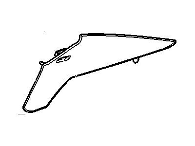 15893927 GM Panel Assembly, Quarter Upper Trim *Light Ttnum Illustration 1 of 1