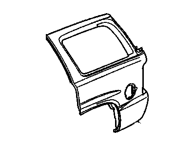 15770071 GM Body Side Outer Panel Illustration 1 of 1