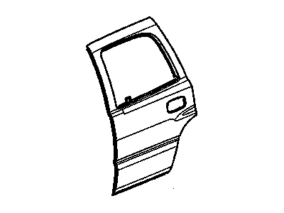 15713042 GM Rear Side Door Outer Panel Illustration 1 of 1