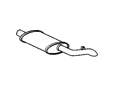 GM 12528773 Exhaust Muffler Assembly (W/ Tail Pipe)