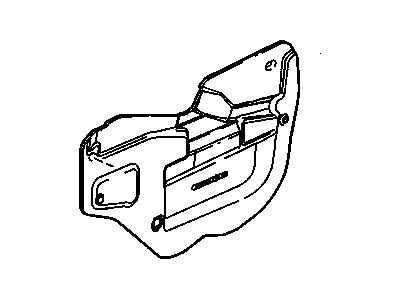 GM 10380108 Deflector, Front Side Door Water