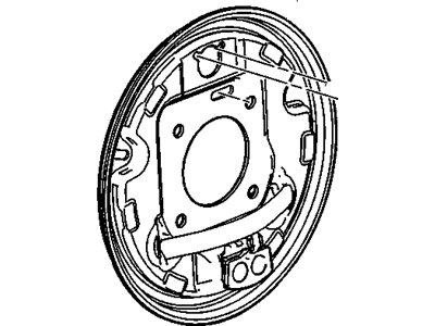 GM 88967083 Plate Asm,Rear Brake Backing (RH)