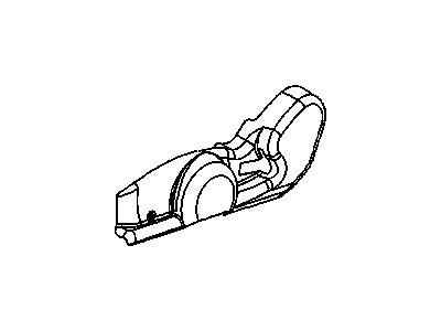 GM 15812349 Cover Asm,Driver Seat Adjuster & Reclining Switch Opening *Ebony