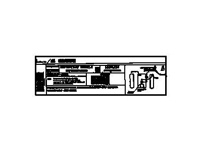 GM 12608964 Label, Vehicle Emission Control Information