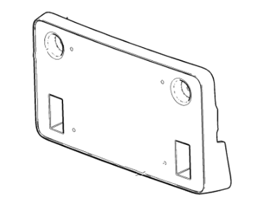 GM 23100921 Bracket, Front License Plate