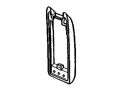 15678453 GM Door Assembly, Seat Separator Compartment *Graphite Illustration 1 of 1