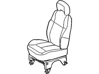 GM 15252236 Seat Assembly, Rear *Cashmere E