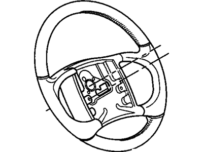 GM 17996397 Steering Wheel Assembly *Light Camel