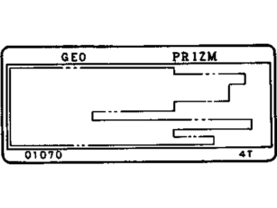 GM 94855481 Label,Tire Pressure