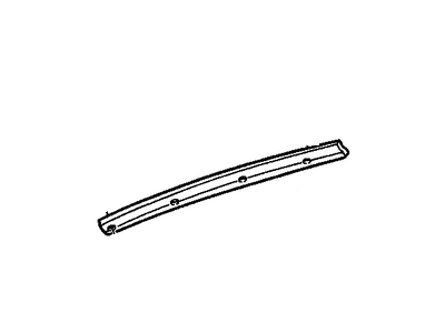 GM 14068249 Molding, Windshield Upper Garnish*Medium Dark Gray*