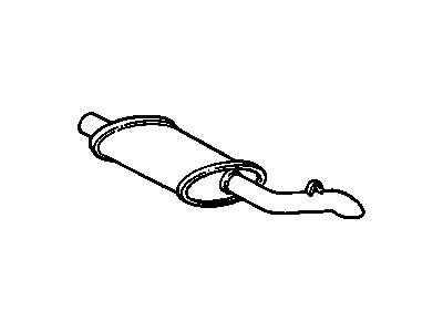GM 10159495 Exhaust Muffler And Tailpipe Assembly