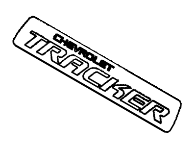 2002 Chevrolet Tracker Emblem - 30023404