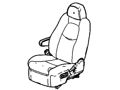 GM 20777031 Seat Assembly, Driver *Ebony