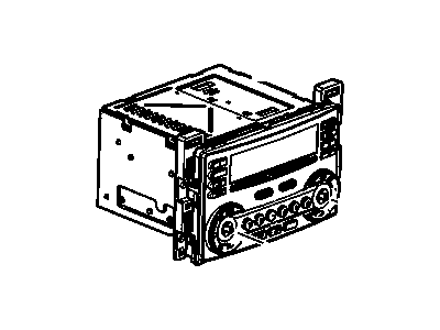 GM 25890720 Radio Assembly, Amplitude Modulation/Frequency Modulation Stereo & Clock & Audio Disc