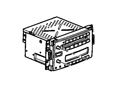 GM 15862755 Radio Assembly, Amplitude Modulation/Frequency Modulation Stereo & Clock & Audio Disc