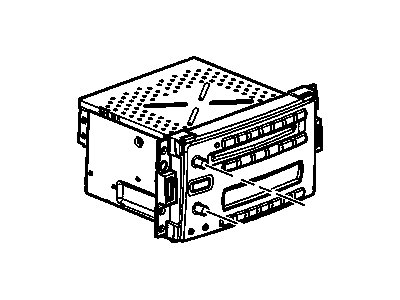 GM 15862754 Radio Assembly, Amplitude Modulation/Frequency Modulation Stereo & Clock & Audio Disc