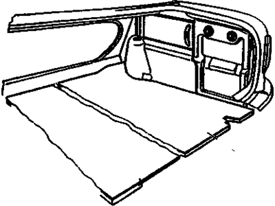 GM 90439840 CARPET, Rear Compartment Trim
