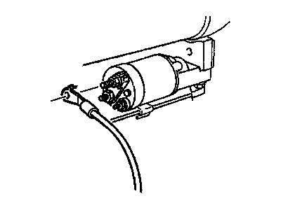 GM 88865124 Lug To Luggage Battery Cable W/ Auxiliary Lead, 4 Gage