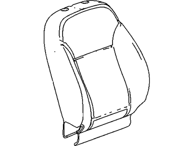 GM 13348093 Cover Assembly, Front Seat Back Cushion *Jet Black