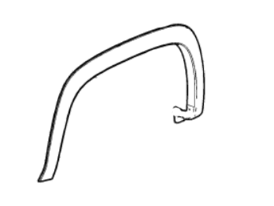 GM 23288130 Molding Assembly, Front Wheel Opening *Black