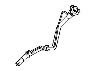 2002 Cadillac Eldorado Fuel Filler Hose - 25655921