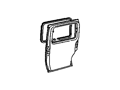 GM 10353840 Weatherstrip Assembly, Rear Side Door Window