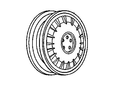 GM 12365449 Wheel Rim Kit,Aluminum