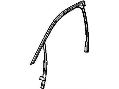 GM 15857848 Weatherstrip Assembly, Front Side Door Window Outer