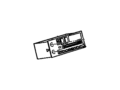 GM 16200314 Radio Assembly, Amplitude Modulation/Frequency Modulation Stereo & Clock & Tape Player