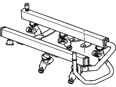 Saturn Relay Fuel Rail - 12584908