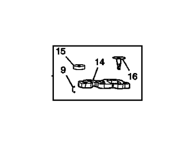 GM 89040368 Seal Kit,Heater & Blower Module & A/C Evaporator Drain Tube