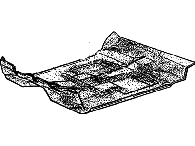 15110303 GM Front Floor Panel Carpet Assembly Pewter R Illustration 1 of 1