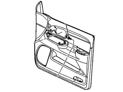 GM 10384658 Panel Assembly, Front Side Door Trim *Cashmere