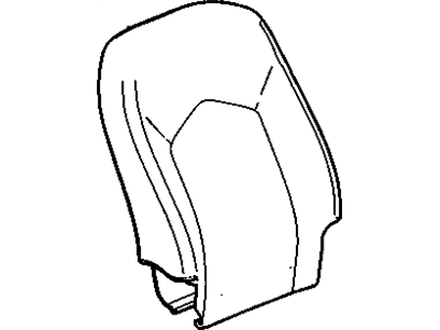 22866977 GM Passenger Seat Back Cover Assembly Titanium Illustration 1 of 1